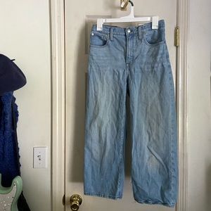 madewell slim wide petite cropped jeans